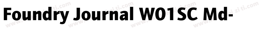 Foundry Journal W01SC Md字体转换